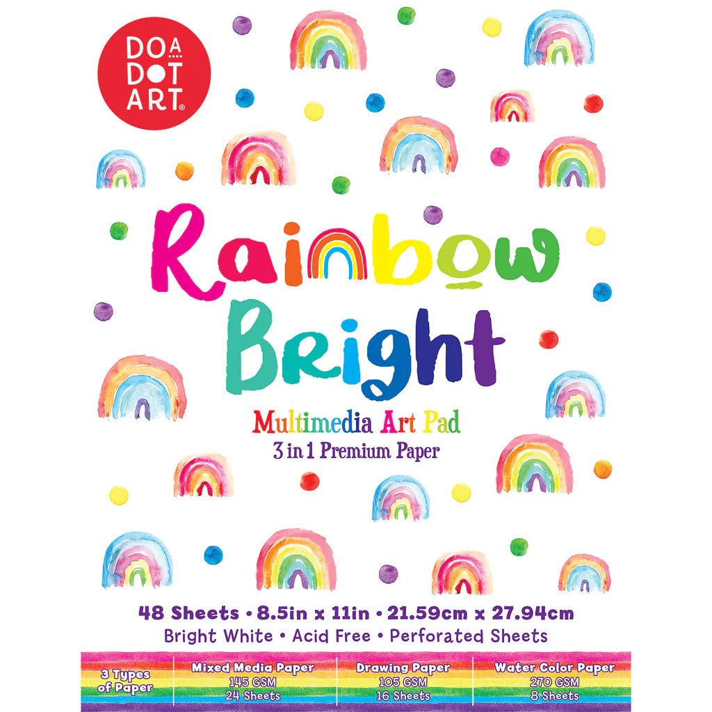 Do-A-Dot Rainbow Bright 3-in-1 Mixed Media Art Pad