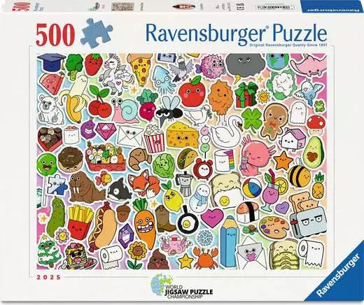 Cute Kawaii Chaos 500 Piece Puzzle