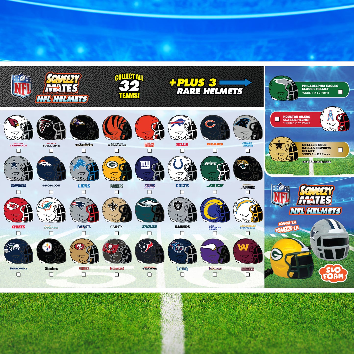 SqueezyMate NFL Helmets: Series 1