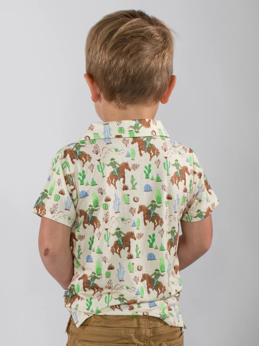 Short Sleeve Polo Shirt - Saddle Up!