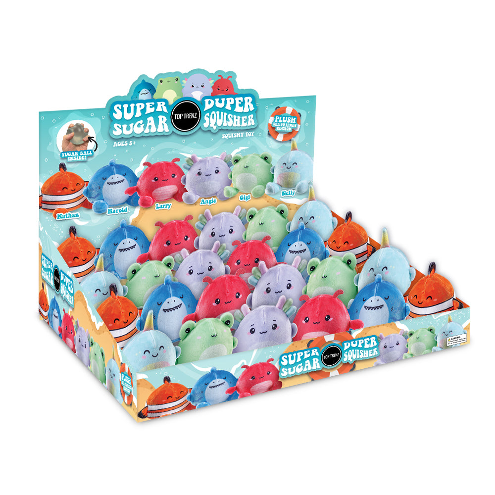 Super Duper Sugar Squisher - Plush Sea Friends