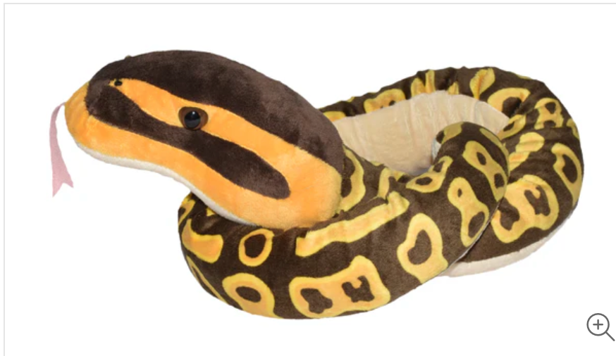 Ball Python Snake Stuffed Animal - 54"