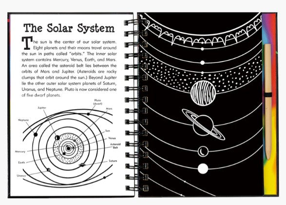 Solar System Scratch and Sketch