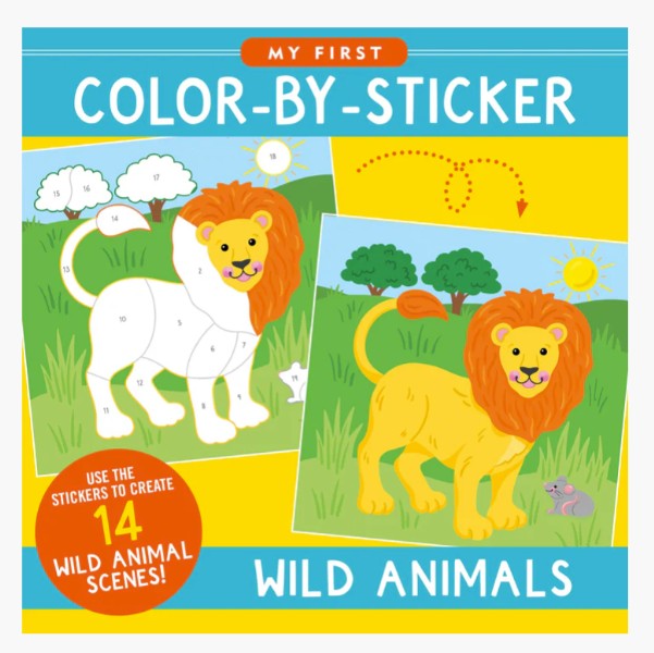 My First Color-by-Sticker Book -- Wild Animals