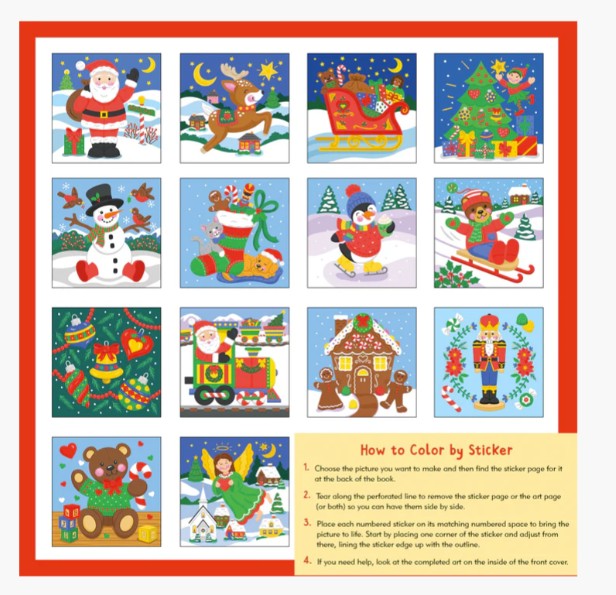 My First Color-by-Sticker Book -- Christmas