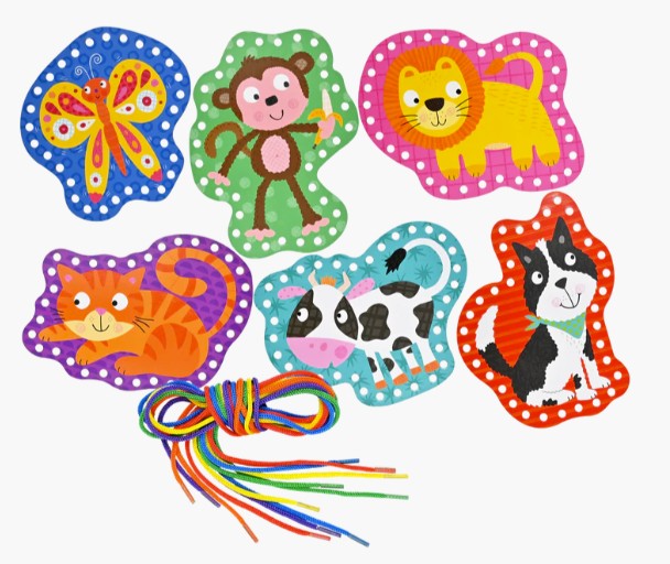 Animals Lacing Cards