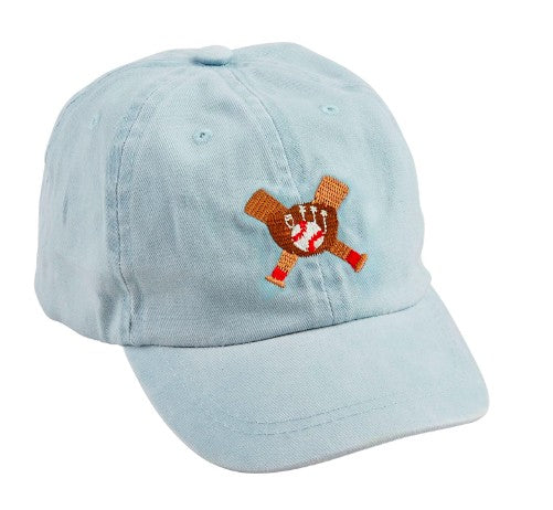 Baseball Embroidered Light Blue Hat
