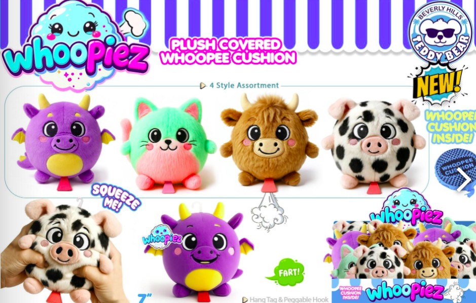 Whoopsies Plush Whoopie Cushion