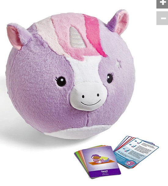 BubblePlush Yoga Ball Buddy Unicorn