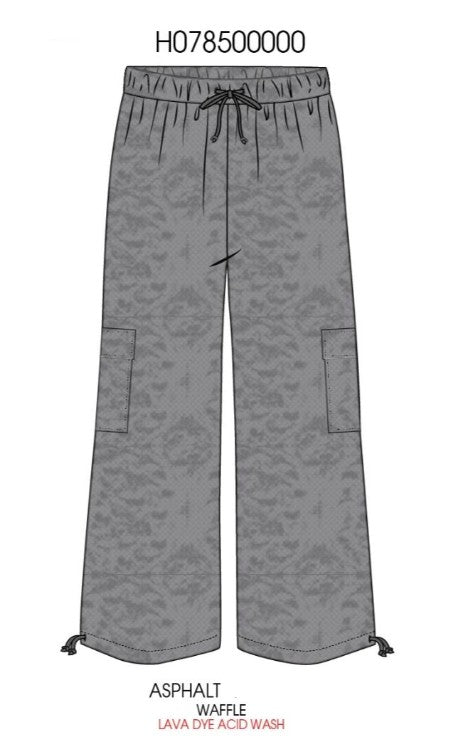 Asphalt Acid Wash Cargo Pants