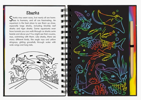 At the Aquarium Scratch and Sketch