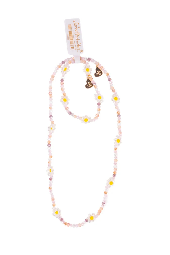 Boutique Daisy Delight Necklace & Bracelet Set, 2p