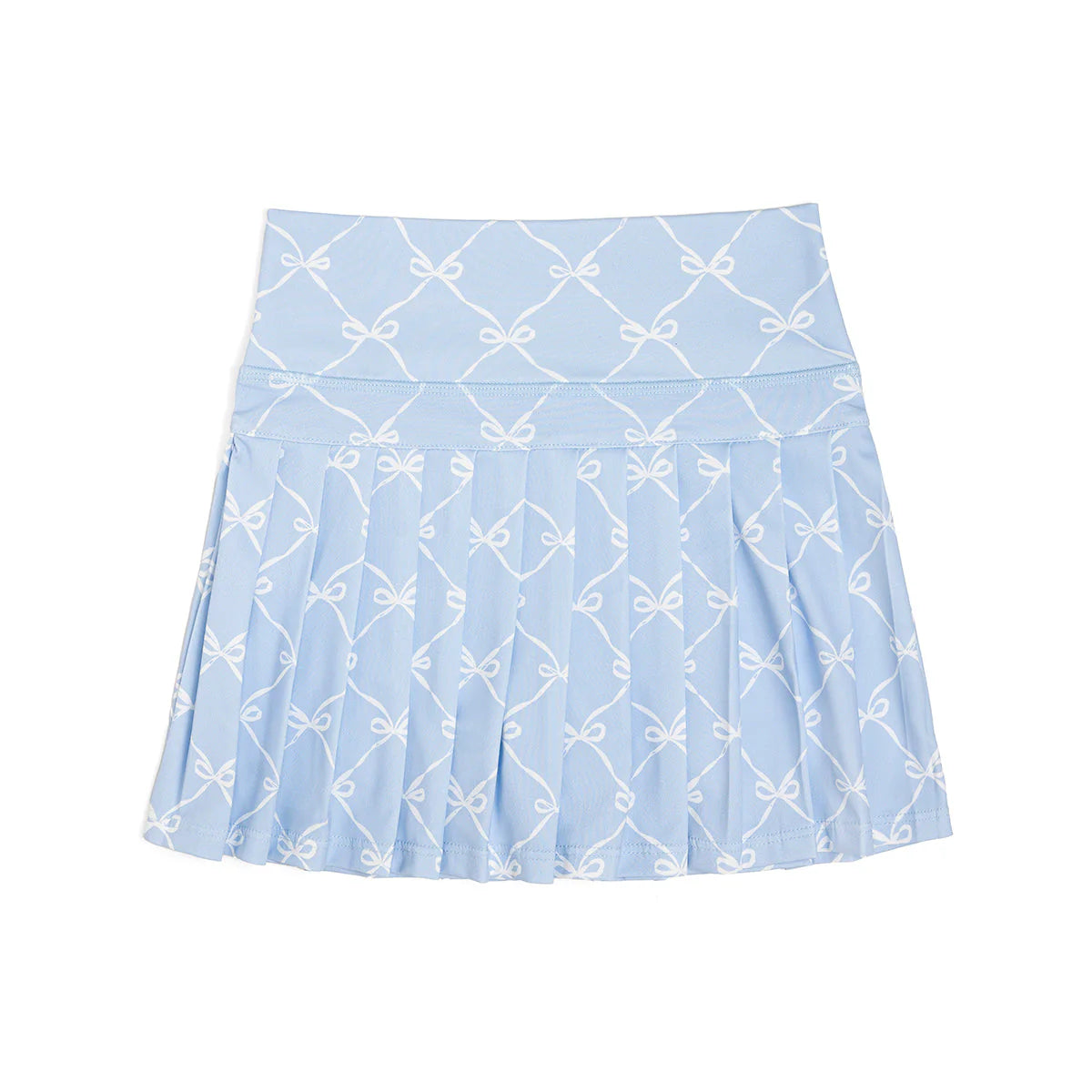 Powder Blue Bow Athletic Skort