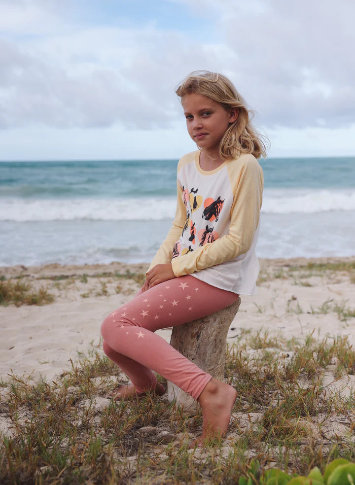 Cosmos Legging in Rose