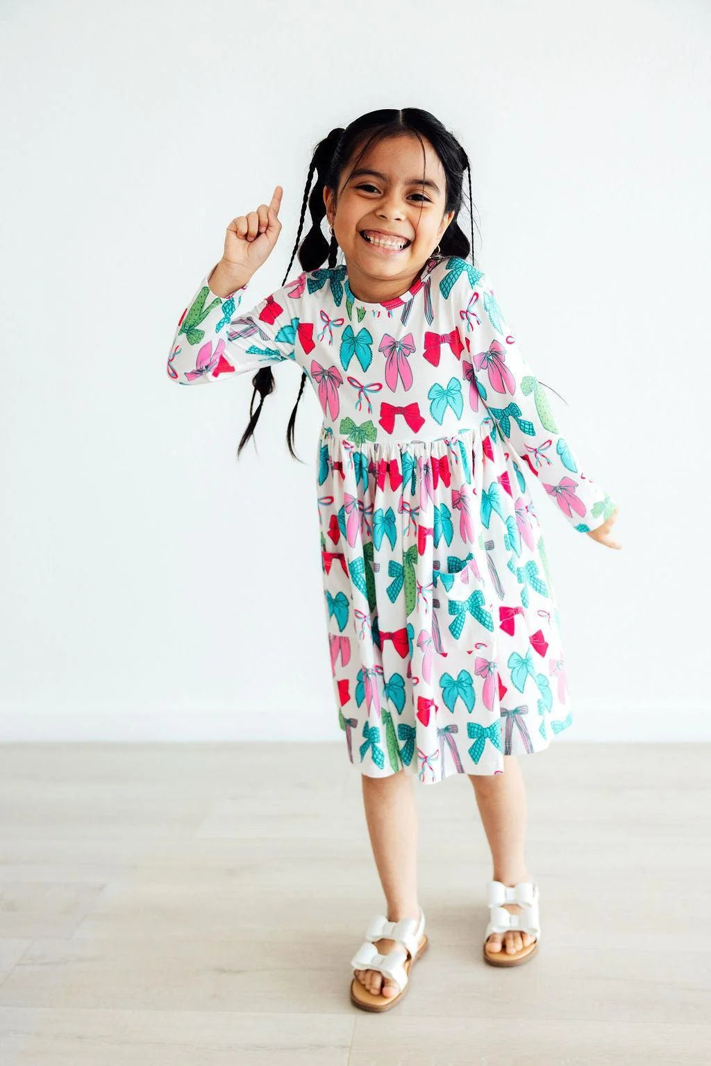 Twirls & Ties L/S Pocket Twirl Dress