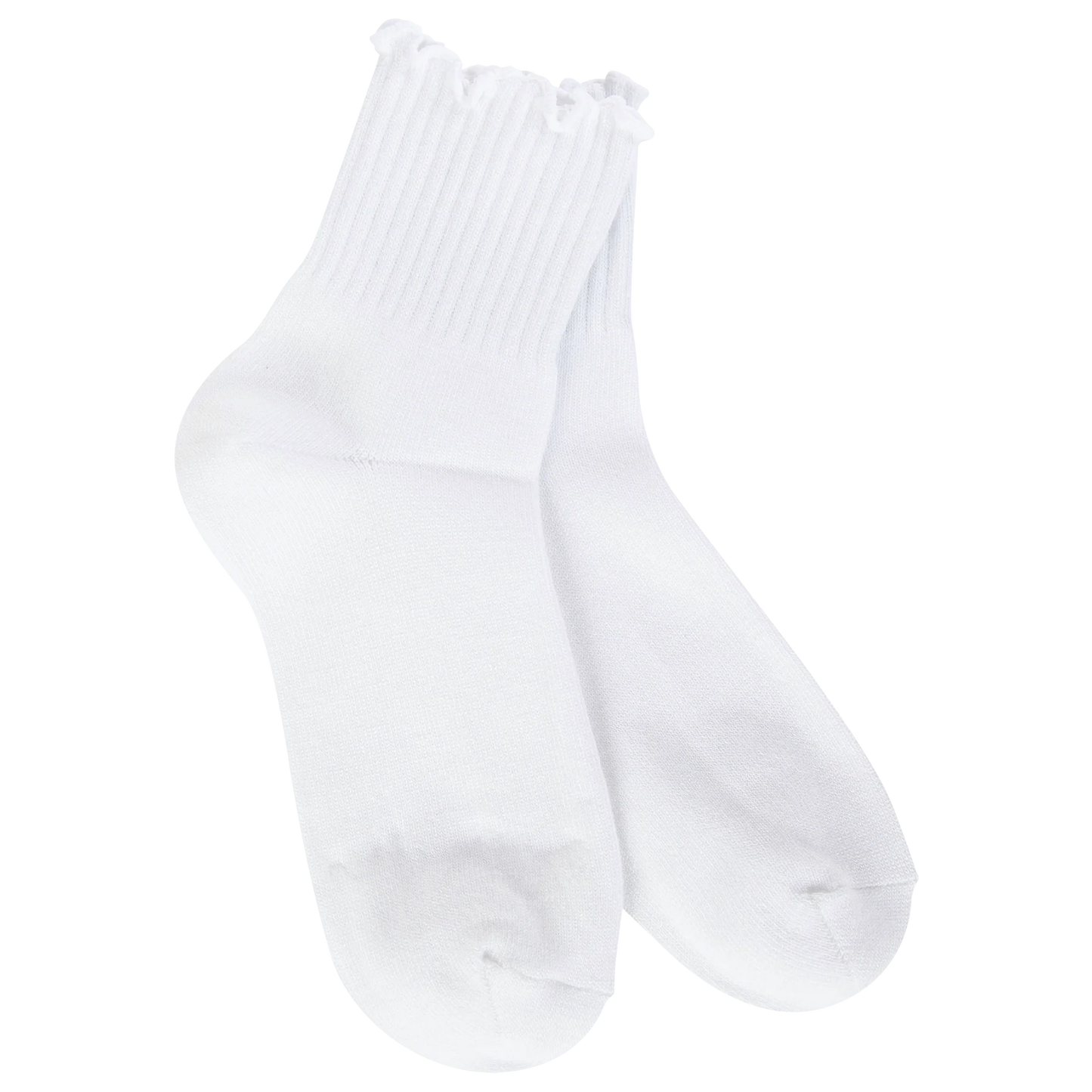Weekend Quarter Ruffle White