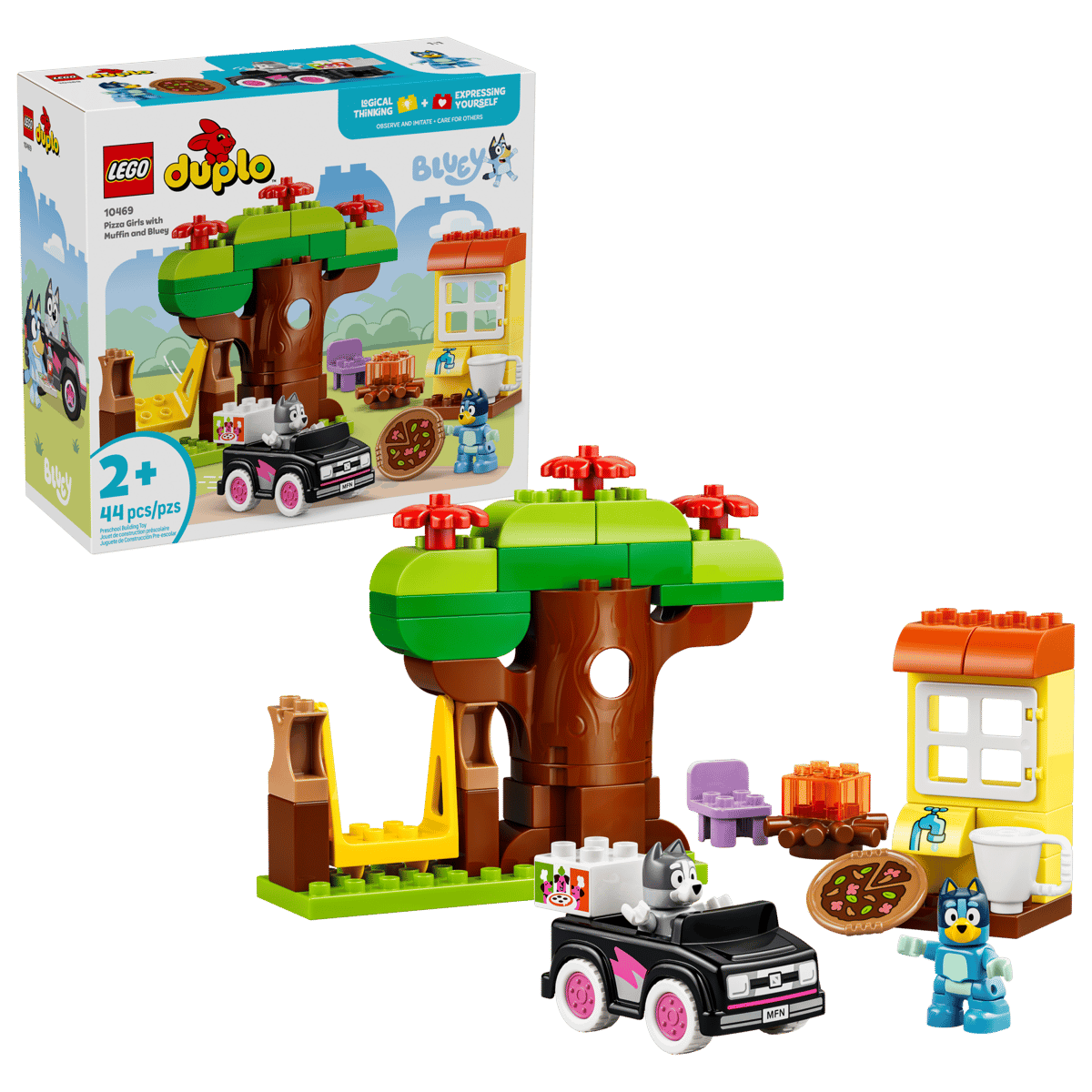 Duplo 10469 Pizza Girls with Muffin and Bluey