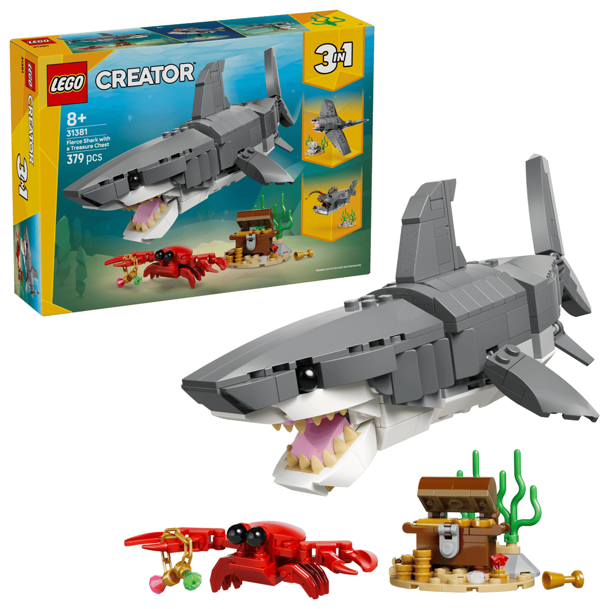 Creator 31381 Fierce Shark with a Treasure Chest