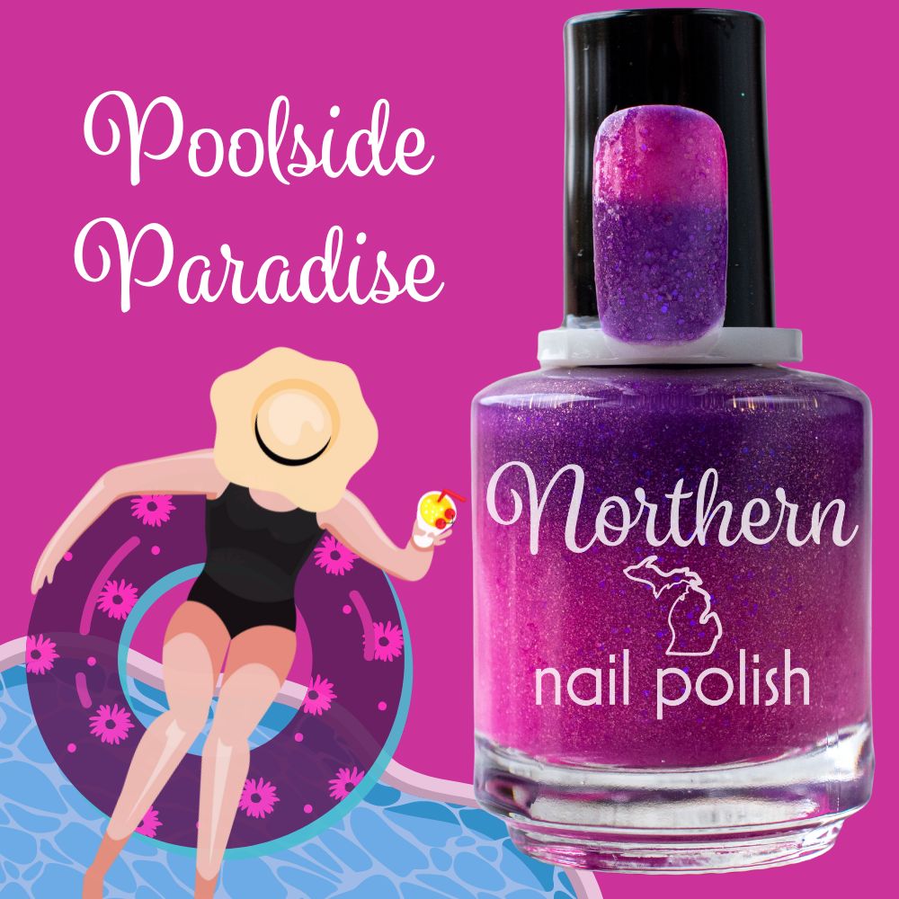 Poolside Paradise ~ Nail Polish Mood Color Changing Vegan