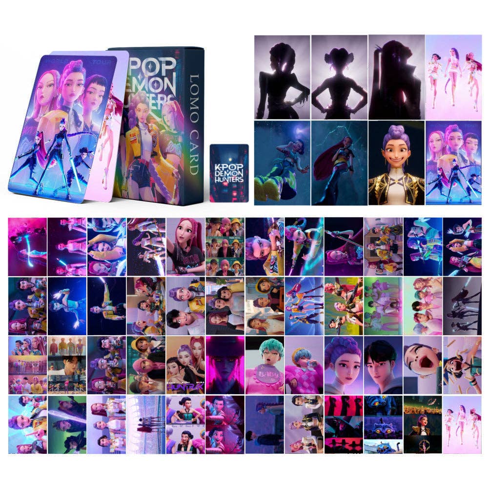 KPop Demon Hunters 3 Girls Lomo Card-55pcs