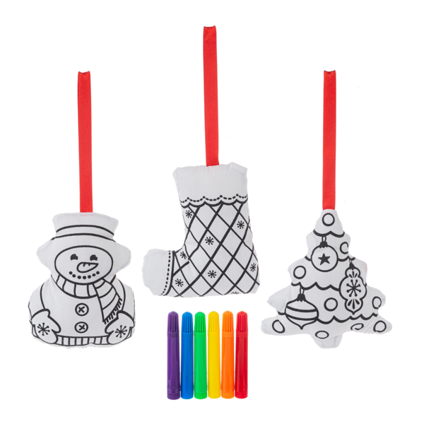 Mini Coloring Kit - Holiday Ornaments