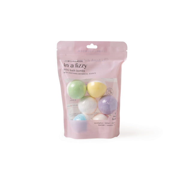 Lemon Lavender Fizzy Mini Bath Bombs