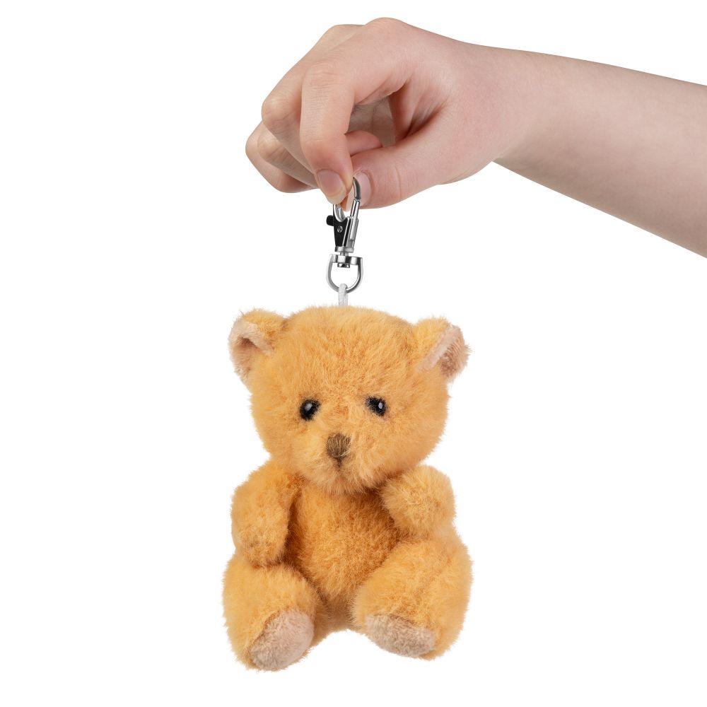 Little Living Nature Clips Teddy Stuffed Animals Keyrings