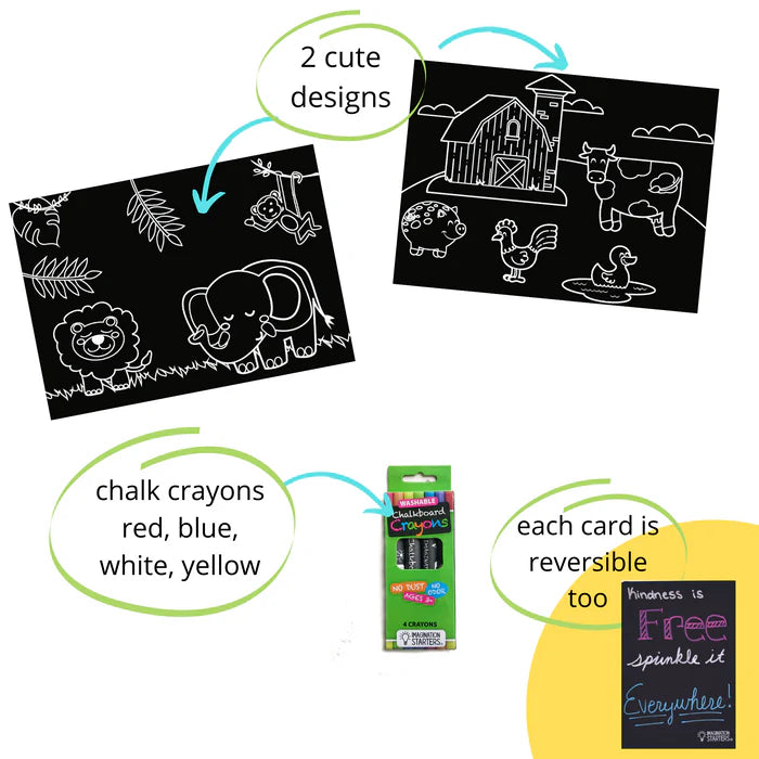 Reusable Coloring MiniMats Farm & Jungle