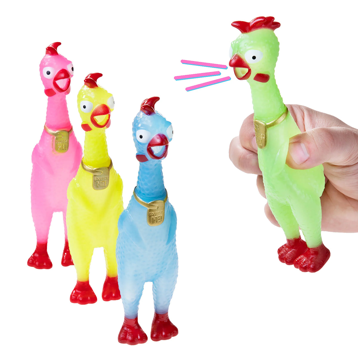 Mini - Squeeze Me Chicken - Glow in the Dark