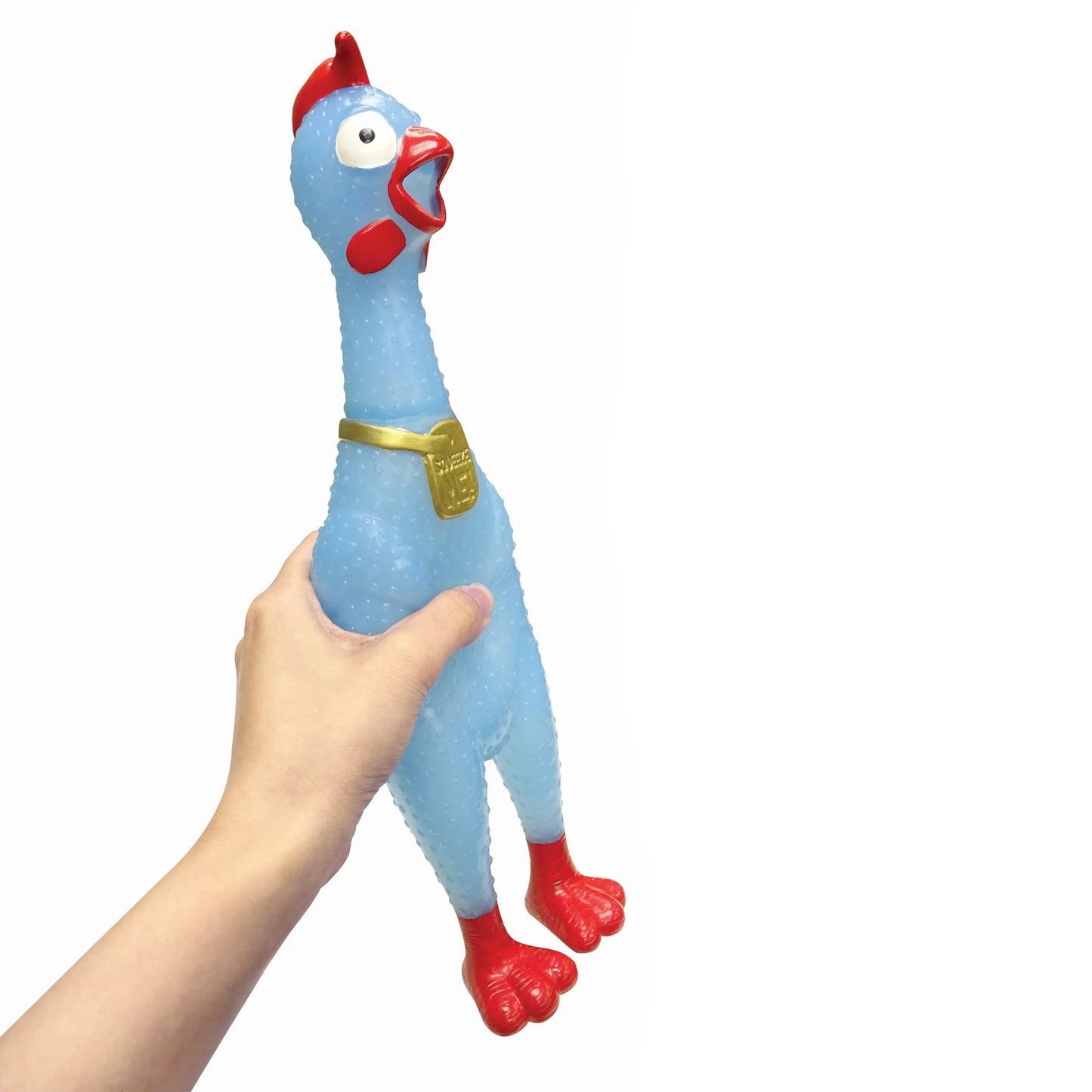 12in Squeeze Me Chicken - Glow in the Dark