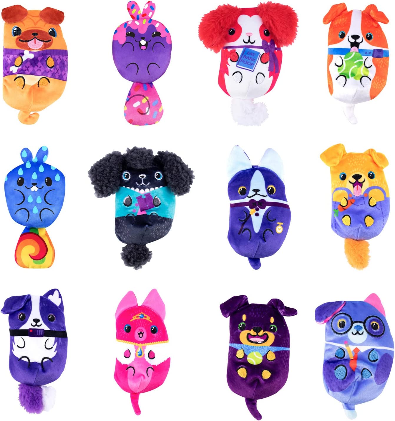 Dogs Vs Squirls 4in Plush
