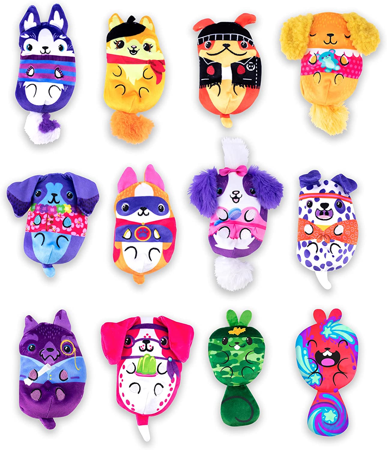Dogs Vs Squirls 4in Plush