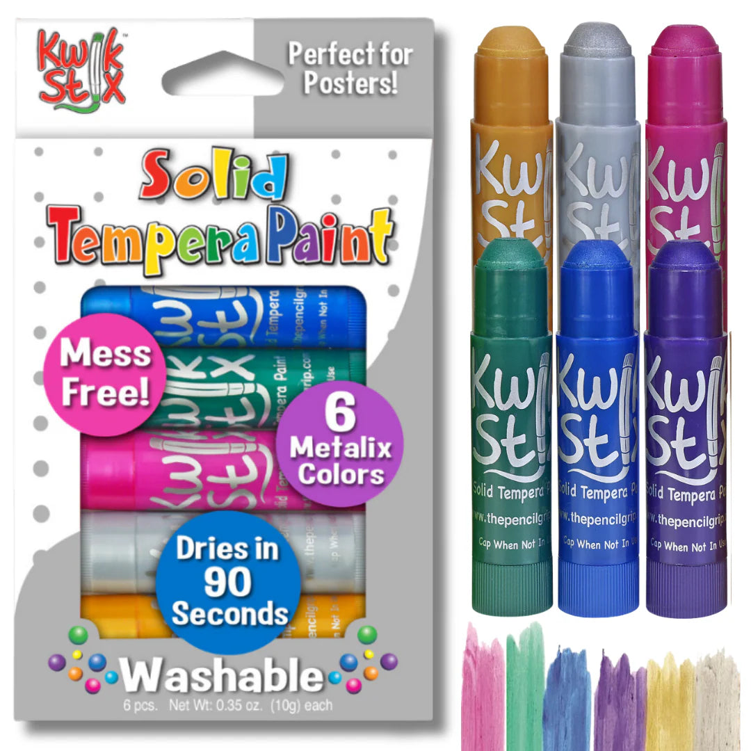 Kwik Stix Paint Sticks, Set of 6 Metalix Colors
