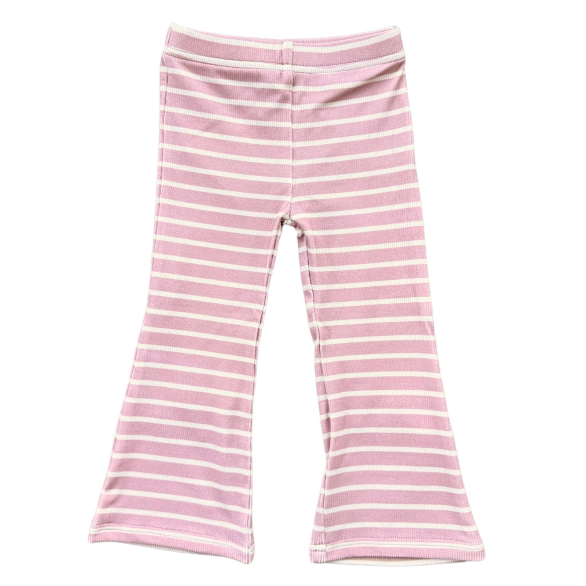 Flare Pants - Misty Rose Stripe