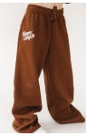 Puff Crystal Sweatpants in Expresso