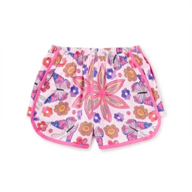 Butterfly Tile Woven Dolphin Shorts