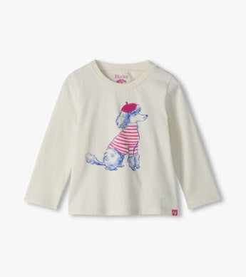 Posh Poodle Gathered Back Tee