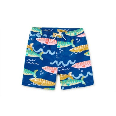Sardines Mid Length Swim Trunks