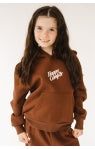 Puff Crystal Hoodie in Expresso