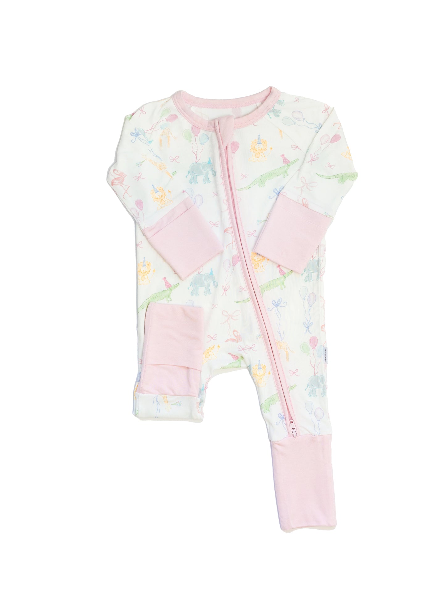 Birthday Zoo Animals Sleep Romper