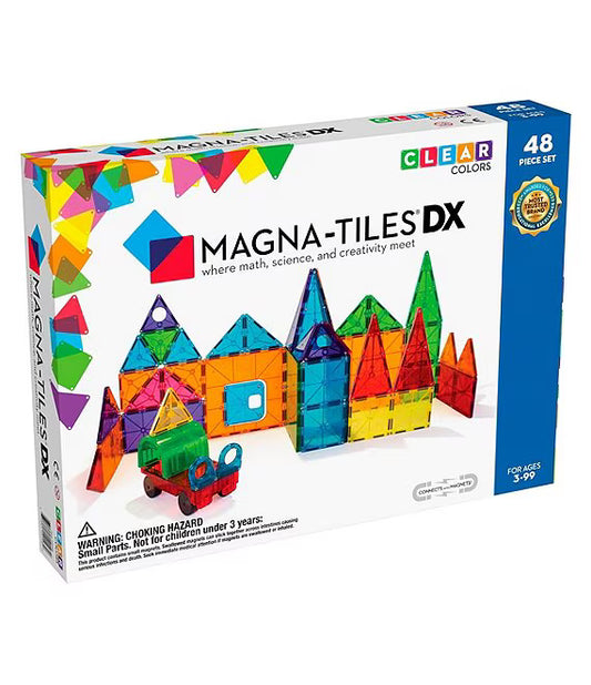 Magna-Tiles® Clear Colors 48-Piece Deluxe Set