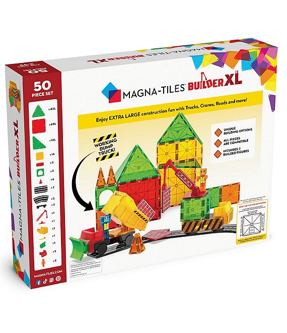 Magna-Tiles® Builder XL 50- Piece Set