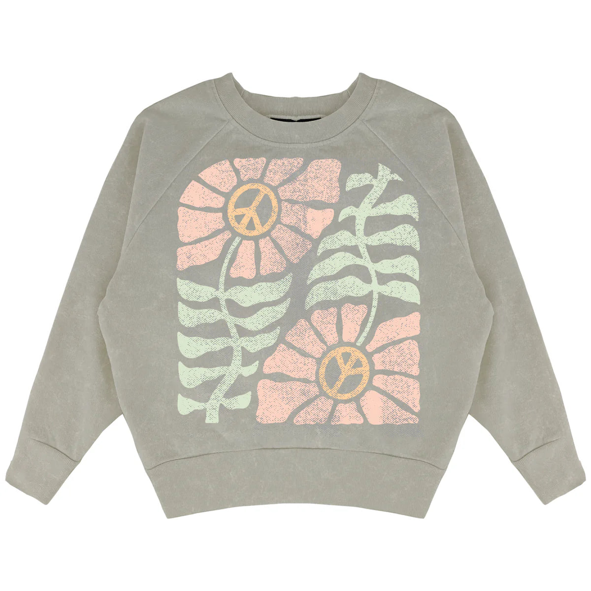 Peace Keeper Sweatshirt in Mineral Coal