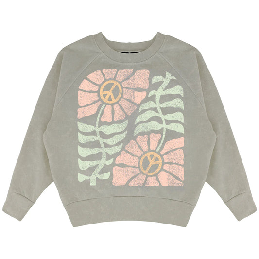 Peace Keeper Sweatshirt in Mineral Coal