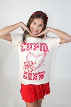 Cupid Crew Applique Tee