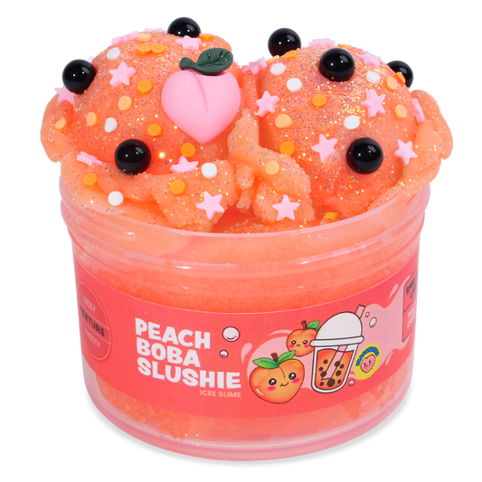PeachyBbies Slime Peach Boba Slushie