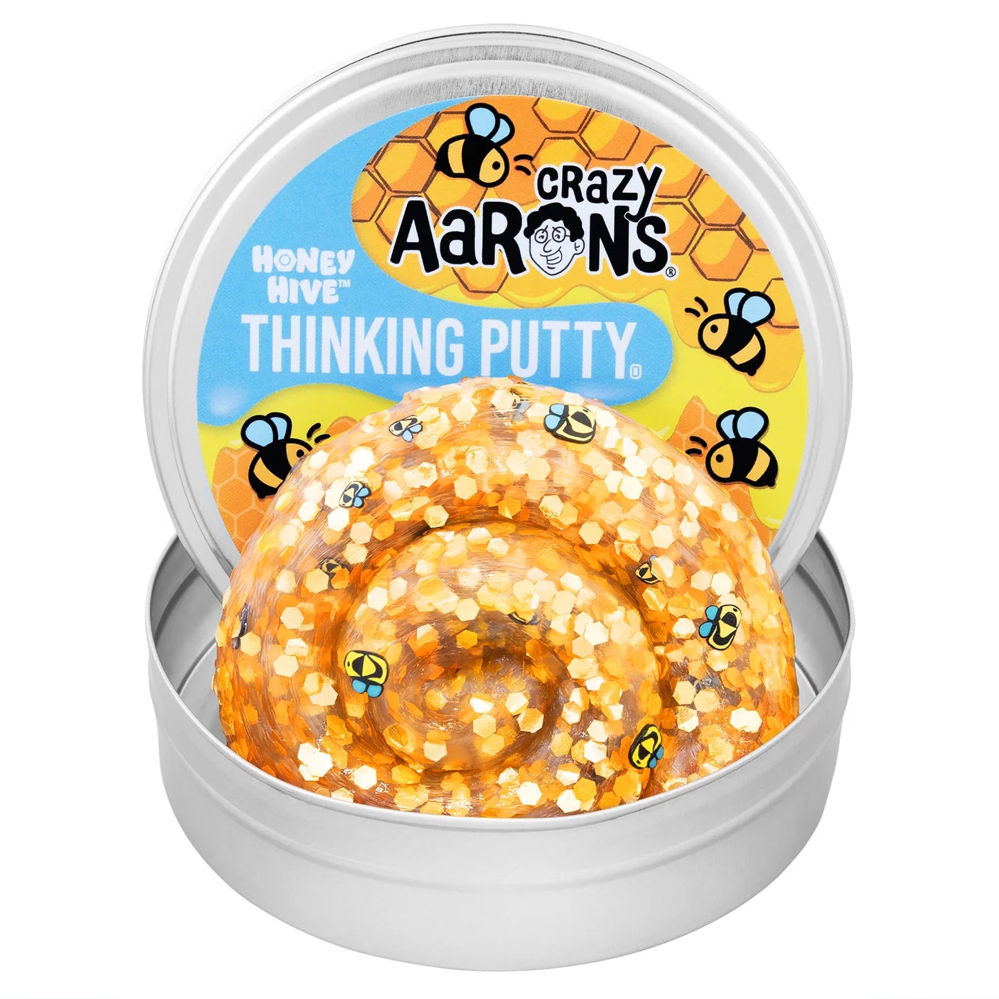 Honey Hive - 4" Thinking Putty Tin