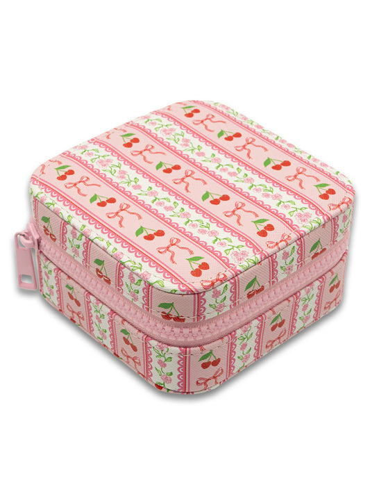 Cherries on Pink Jewelry Case