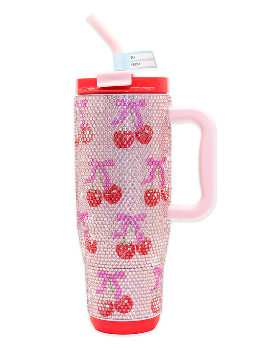 Simply Southern Rhinestone Cherry Tumbler 40oz