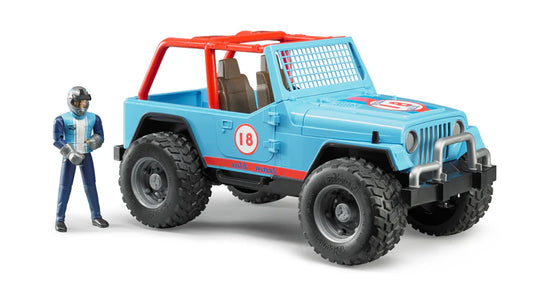 Jeep Cross Country Blue Racer with driver